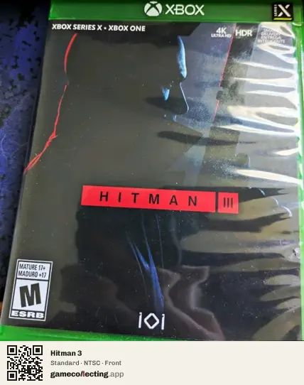 Hitman 3 Xbox Series X, NTSC box front