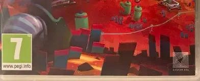 Astroneer, the PEGI square on its front