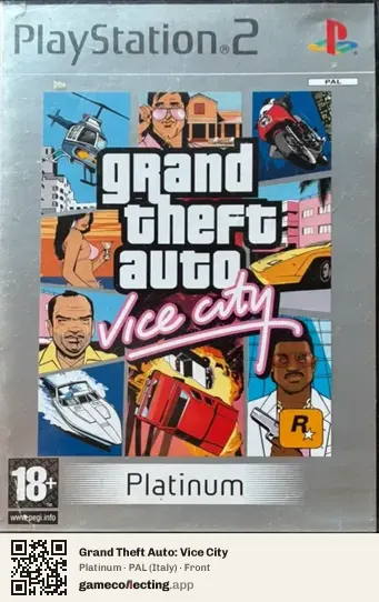 Grand Theft Auto: Vice City PlayStation 2, Italy box front