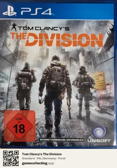 Tom Clancy's The Division PlayStation 4, Germany box front
