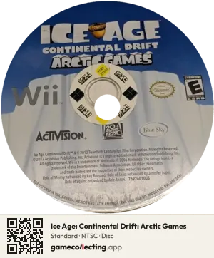 Ice Age: Continental Drift: Arctic Games Nintendo Wii, NTSC disc