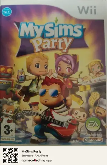 MySims Party Nintendo Wii, PAL box front