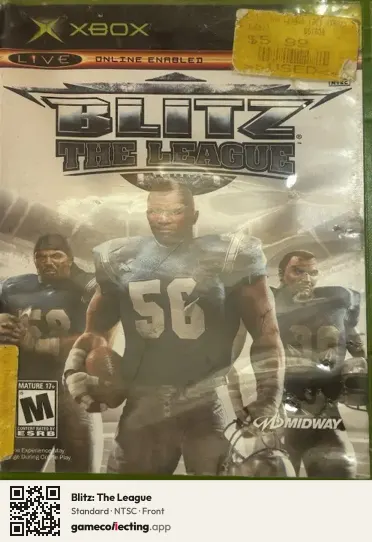 Blitz: The League Xbox, NTSC box front