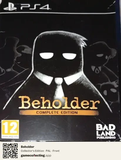 Beholder PlayStation 4, PAL box front