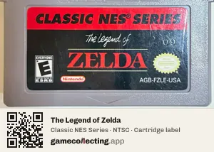 The Legend of Zelda Game Boy Advance, NTSC cartridge label