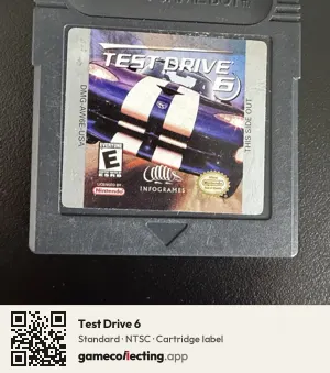 Test Drive 6 Game Boy Color, NTSC cartridge label