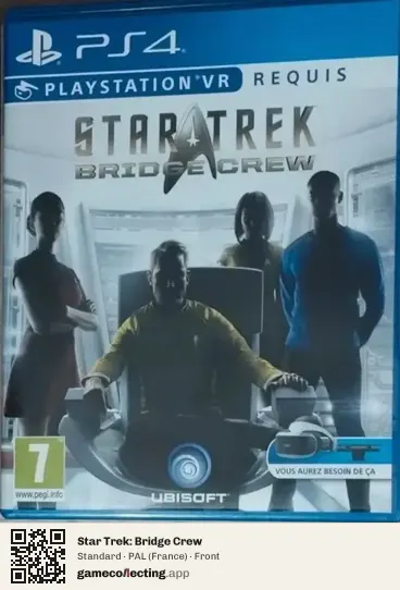 Star Trek: Bridge Crew PlayStation 4, France box front