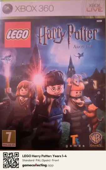 LEGO Harry Potter: Years 1-4 Xbox 360, Spain box front