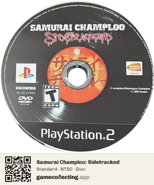 Samurai Champloo: Sidetracked PlayStation 2, NTSC disc