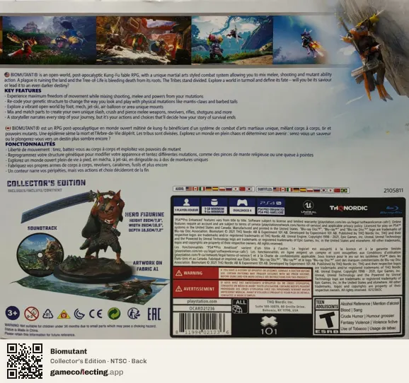 Biomutant PlayStation 4, NTSC box back