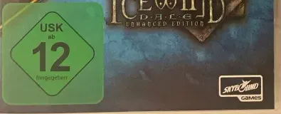 Planescape: Torment and Icewind Dale: Enhanced Editions, the USK square on its front