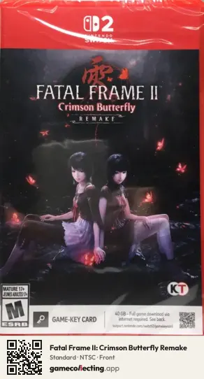 Fatal Frame II: Crimson Butterfly Remake Nintendo Switch 2, NTSC box front