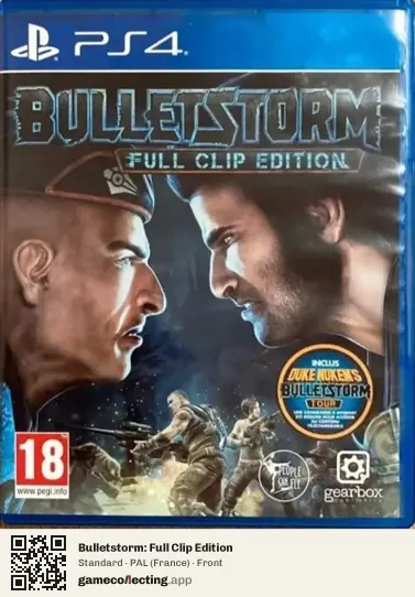 Bulletstorm: Full Clip Edition PlayStation 4, France box front