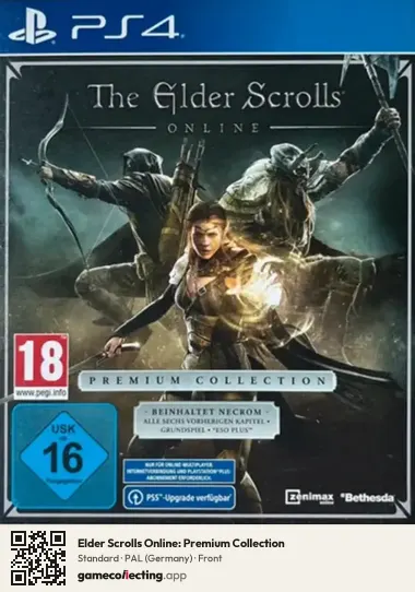 Elder Scrolls Online: Premium Collection PlayStation 4, Germany box front