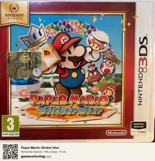 Paper Mario: Sticker Star Nintendo 3DS, Italy box front