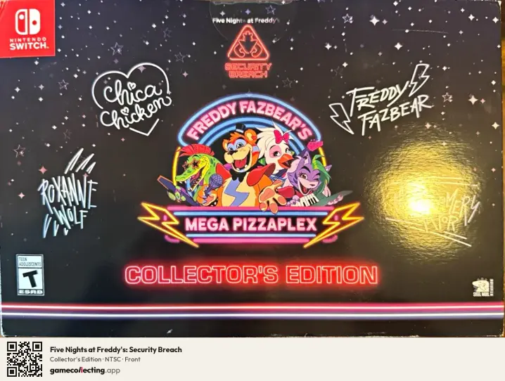 Five Nights at Freddy's: Security Breach Nintendo Switch, NTSC box front