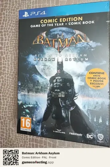 Batman: Arkham Asylum PlayStation 4, PAL box front