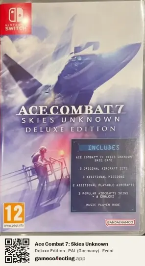 Ace Combat 7: Skies Unknown Nintendo Switch, Germany box front