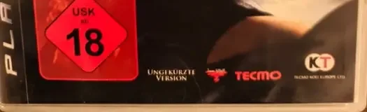 Ninja Gaiden Sigma 2, the USK square on its front