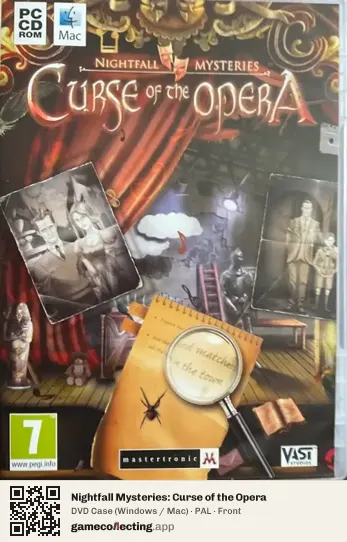 Nightfall Mysteries: Curse of the Opera Computer, PAL box front