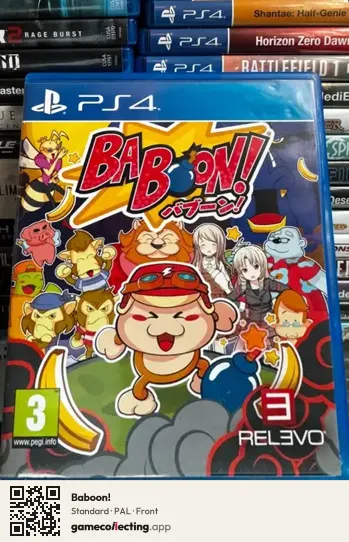 Baboon! PlayStation 4, PAL box front
