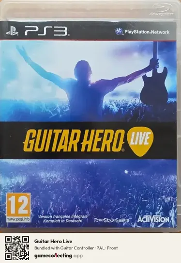 Guitar Hero Live PlayStation 3, PAL box front