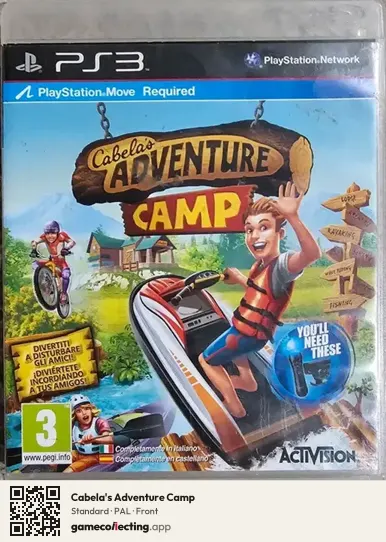 Cabela's Adventure Camp PlayStation 3, PAL box front