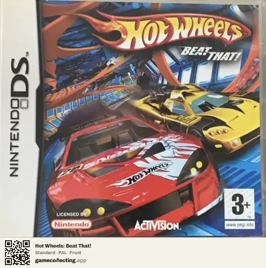 Hot Wheels: Beat That! Nintendo DS, PAL box front