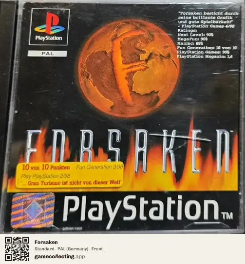 Forsaken PlayStation, Germany box front