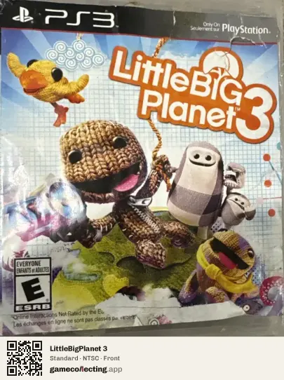 LittleBigPlanet 3 PlayStation 3, NTSC box front