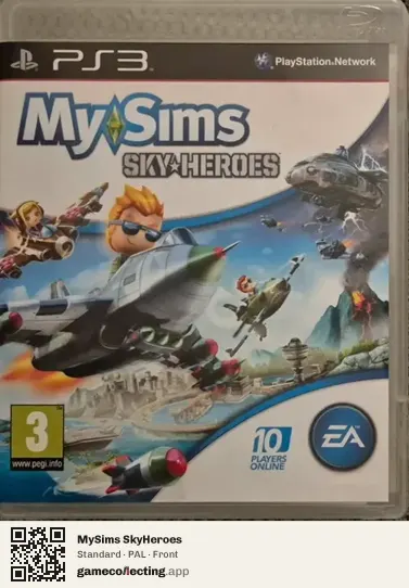 MySims SkyHeroes PlayStation 3, PAL box front
