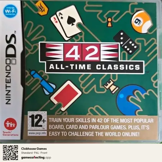 Clubhouse Games Nintendo DS, PAL box front