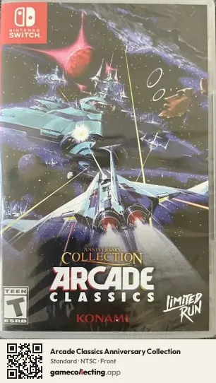 Arcade Classics Anniversary Collection Nintendo Switch, NTSC box front