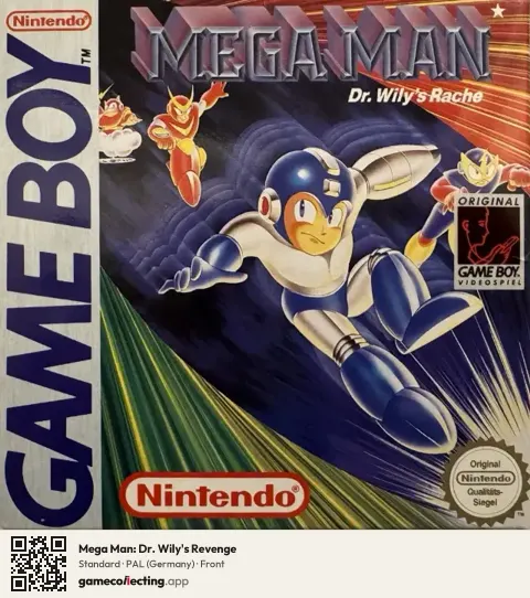 Mega Man: Dr. Wily's Revenge Game Boy, Germany box front