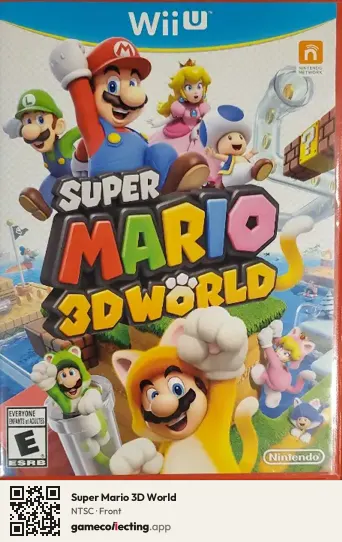 Super Mario 3D World Nintendo Wii U, NTSC box front