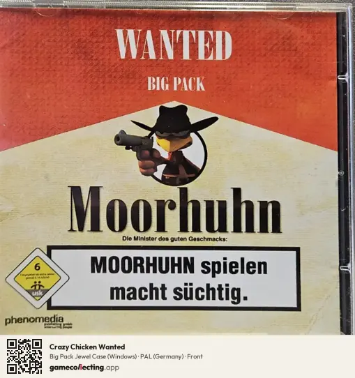 Crazy Chicken Wanted Computer, Germany box front