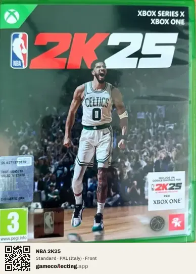 NBA 2K25 Xbox Series X, Italy box front