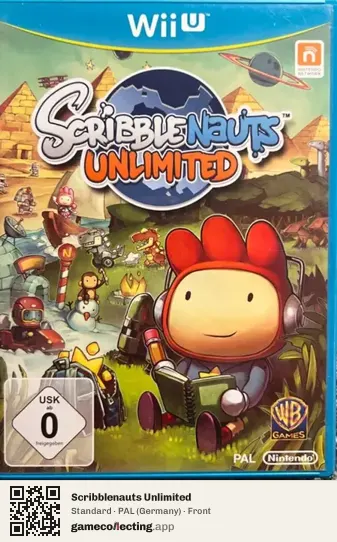 Scribblenauts Unlimited Nintendo Wii U, Germany box front