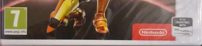 Metroid: Samus Returns, the PEGI square on its front