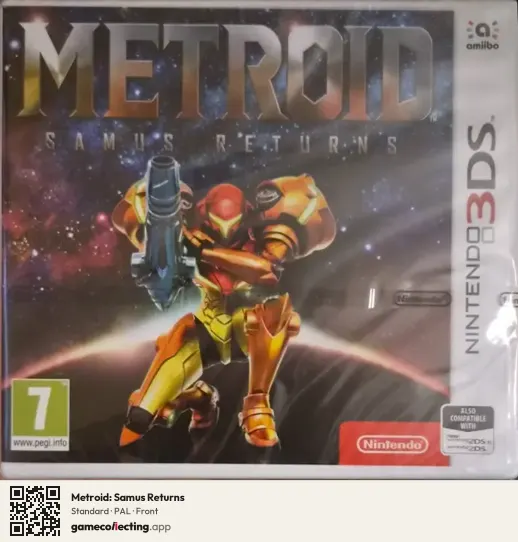 Metroid: Samus Returns Nintendo 3DS, PAL box front