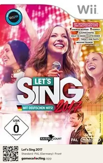 Let's Sing 2017 Nintendo Wii, Germany box front