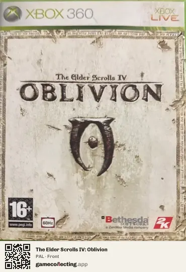 The Elder Scrolls IV: Oblivion Xbox 360, PAL box front