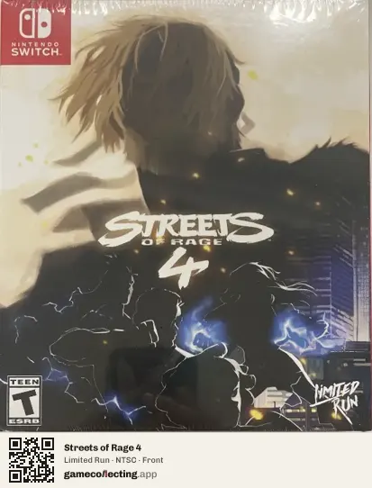 Streets of Rage 4 Nintendo Switch, NTSC box front