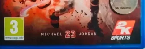 NBA 2K12, the PEGI square on its front