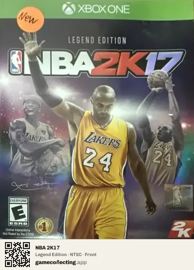 NBA 2K17 Xbox One, NTSC box front
