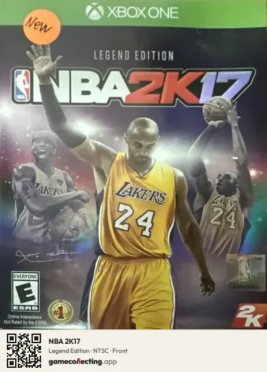 NBA 2K17 Xbox One, NTSC box front