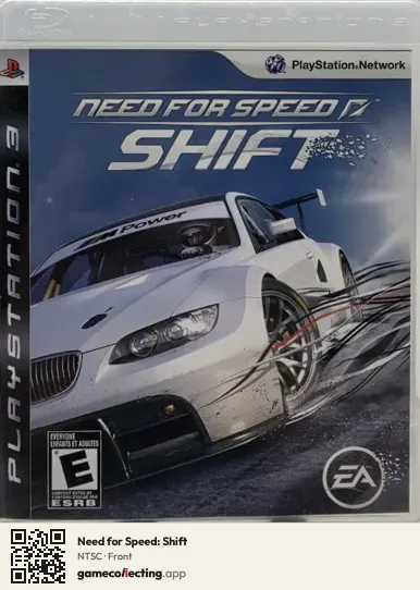 Need for Speed: Shift PlayStation 3, NTSC box front