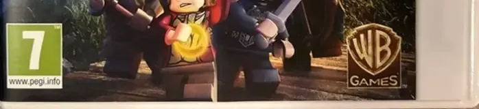 LEGO The Hobbit, the PEGI square on its front