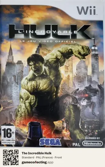 The Incredible Hulk Nintendo Wii, France box front