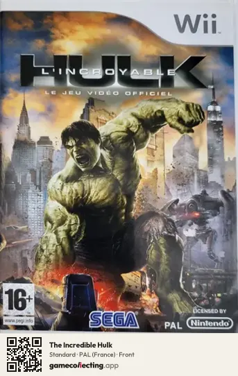 The Incredible Hulk Nintendo Wii, France box front